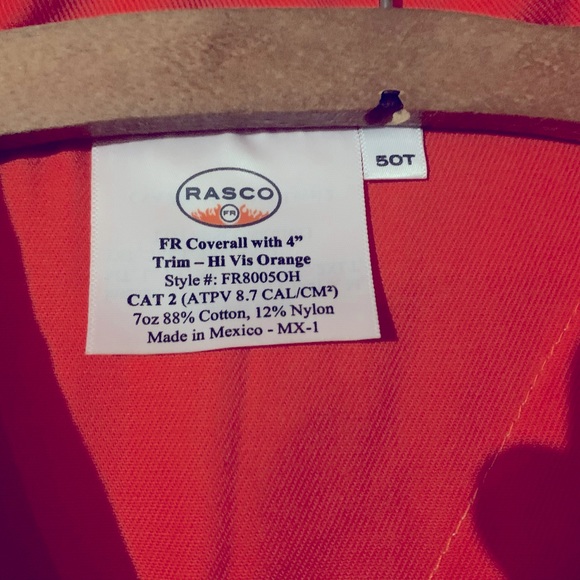 Rosco Fire Resistant Coveralls - Picture 6 of 6